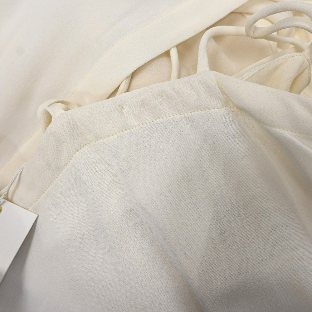 TORY BURCH Evalene New Ivory Sleeveless Tie-Shoulder Maxi Dress Size 8 - Picture 8 of 13